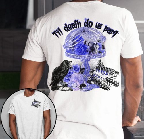 Skull Couple All Over T Shirts Till Death Do Us Part 1