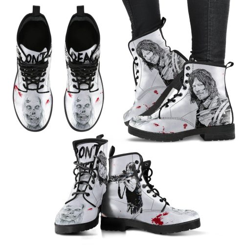 The Walking Dead Daryl Dixon Women's Vegan Leather Combat Boots 1
