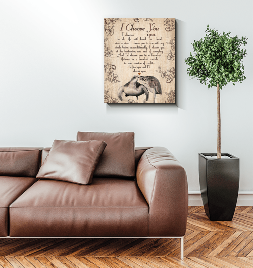 Turtle Couple Canvas I Choose You 2