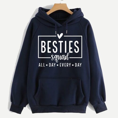 Matching Besties Hoodie Besties Squad All Day Every Day   Gift For Besties 1