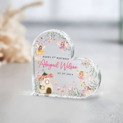 Personalized 1st Birthday Gif, Baby Acrylic Plaque baby