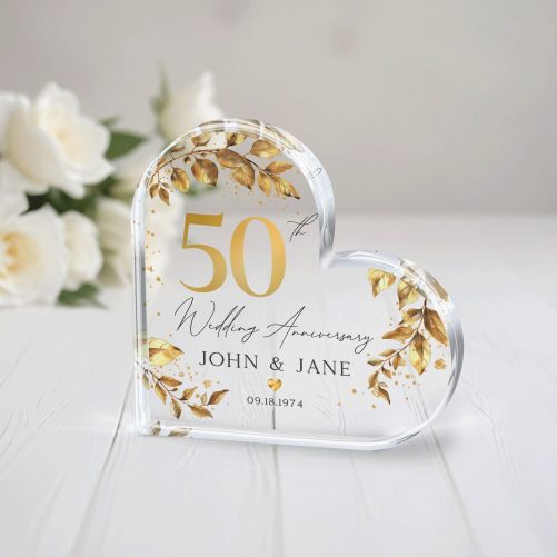 Personalized 50th Anniversary Gift, Gold Anniversary Gift, Wedding Anniversary Keepsake, 50th Anniversary Gift
