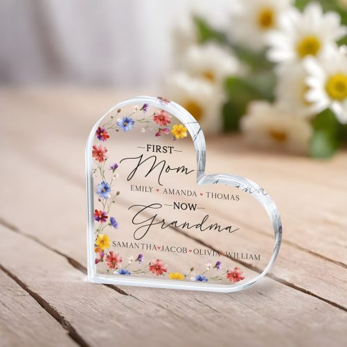 Personalized Gift for Grandma first mom now grandma