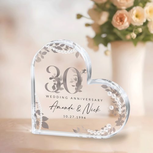 Personalized Pearl 30th Anniversary Gift
