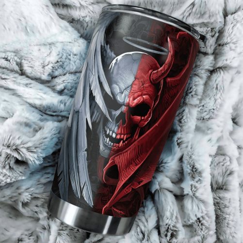 Beebuble Gentle And Evil Skull Steel Tumbler 2