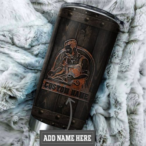 Beebuble Personalized Name Carpenter Stainless Steel Tumbler 1