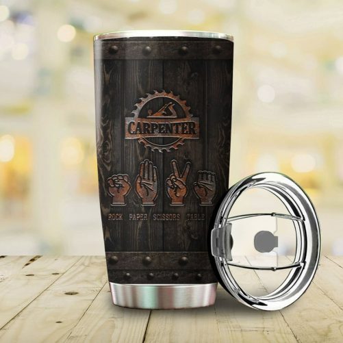 Beebuble Personalized Name Carpenter Stainless Steel Tumbler 2