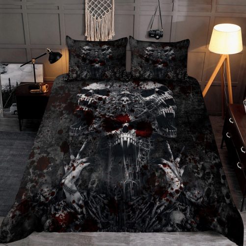 Beebuble black Skull Bedding Set KL07102201