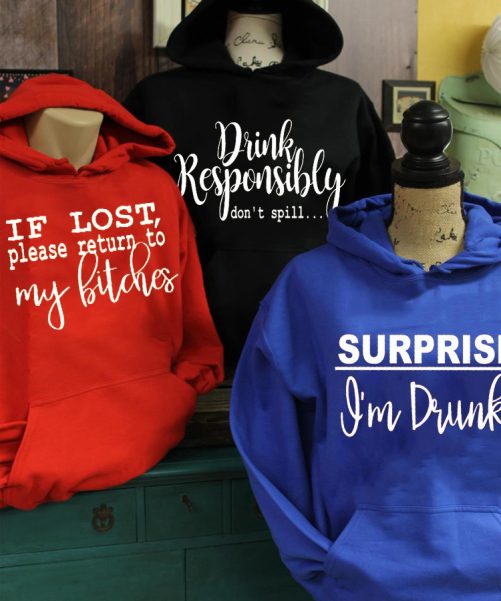 Matching Best Friend Hoodie Caution If Lost Please Return To My Bitches   Gift For Best Friend  3