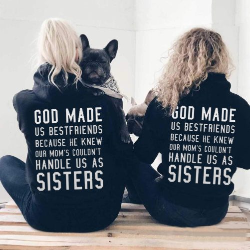 Matching Best Friend Hoodie God Ma Us Best Friends Because   Gift For Best Friend  1