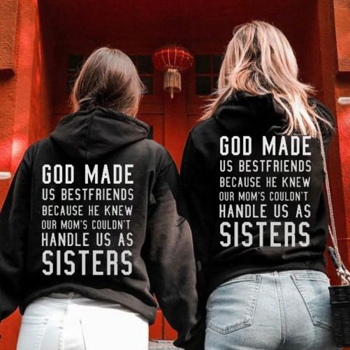 Matching Best Friend Hoodie God Ma Us Best Friends Because   Gift For Best Friend  4