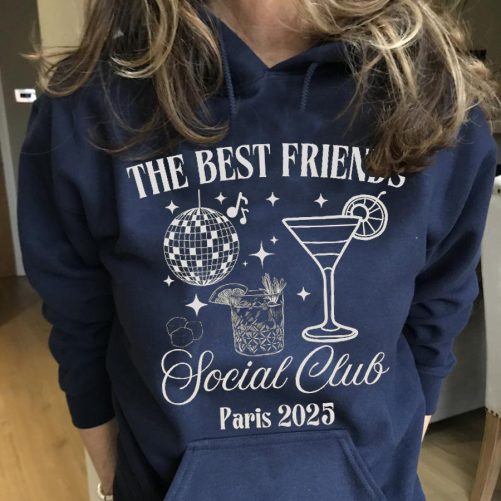 Matching Best Friend Hoodie The Best Friends Social Club Custom Year   Gift For Best Friend
