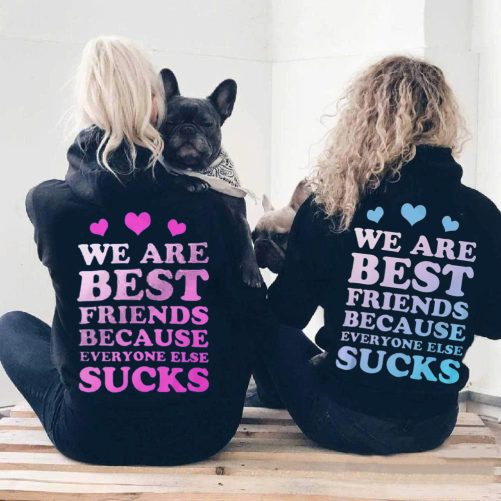Matching Best Friend Hoodie We Are Best Friends Because Everyone Else   Gift For Best Friend  1