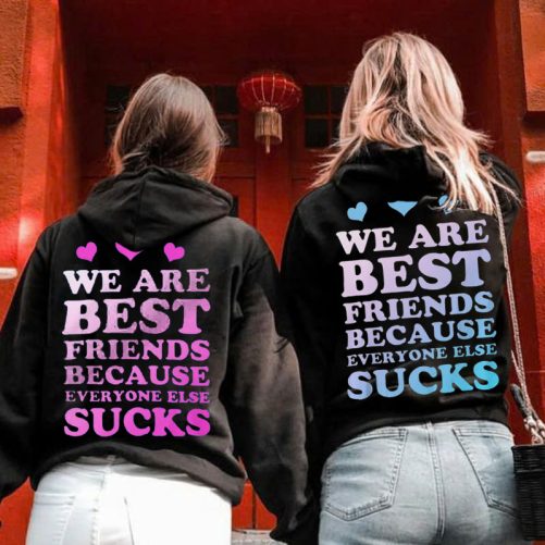 Matching Best Friend Hoodie We Are Best Friends Because Everyone Else   Gift For Best Friend  2