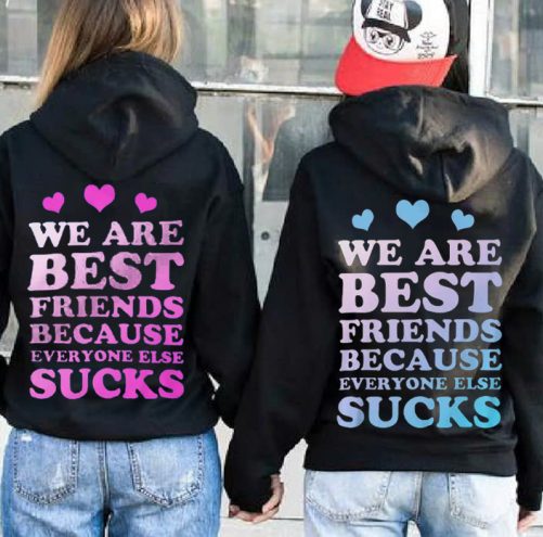 Matching Best Friend Hoodie We Are Best Friends Because Everyone Else   Gift For Best Friend  3