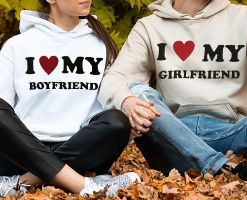 Matching Couple Hoodie I Love My Girldfriend I Love My Boyfriend   Gift For Couple 3
