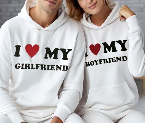 Matching Couple Hoodie I Love My Girldfriend I Love My Boyfriend   Gift For Couple 4