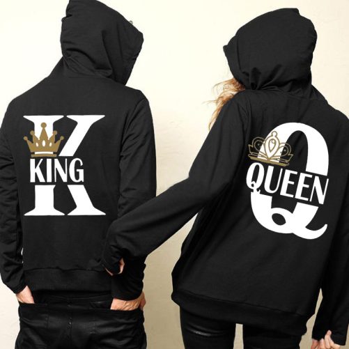 Matching Couple Hoodie K And Q King And Queen Design   Gift For Couple  2