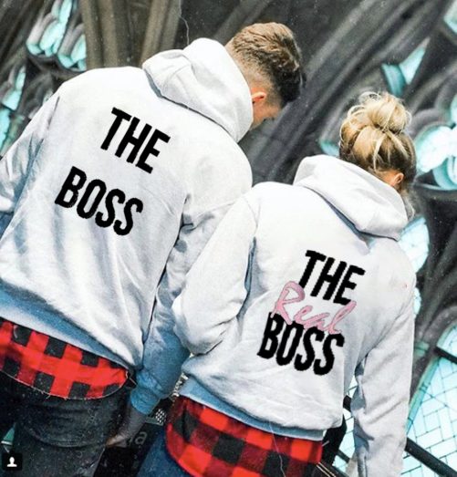 Matching Couple Hoodie The Boss And The Real Boss   Gift For Couple  1
