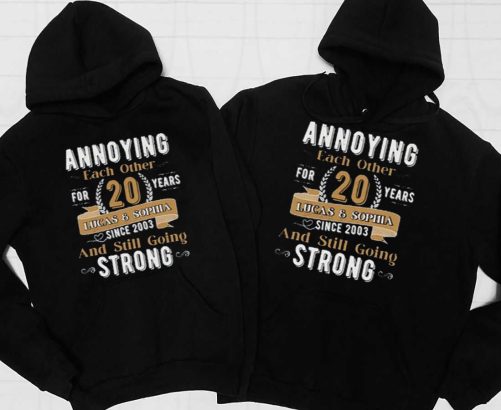 Personalized Matching Couple Hoodie Annoying Each And Still Going Strong   Gift For Couple  3