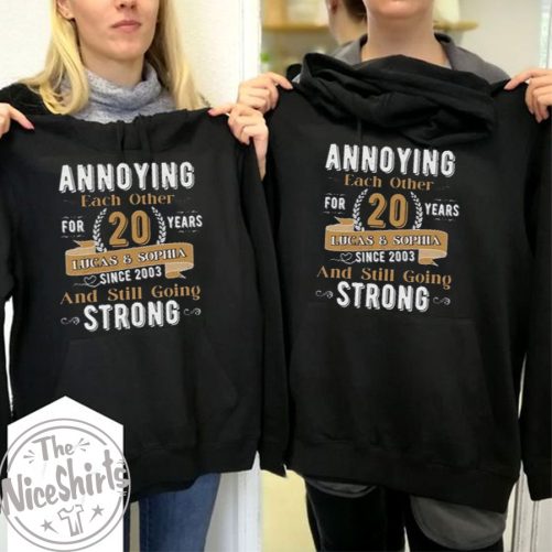 Personalized Matching Couple Hoodie Annoying Each And Still Going Strong   Gift For Couple  4