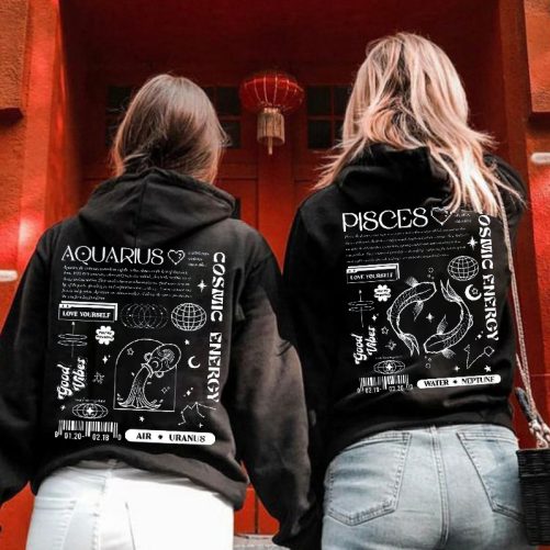 Zodiac Hoodie Astrology And Celestial   Gift For Best Friend  3