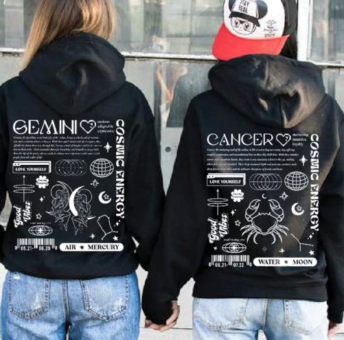 Zodiac Hoodie Astrology And Celestial   Gift For Best Friend