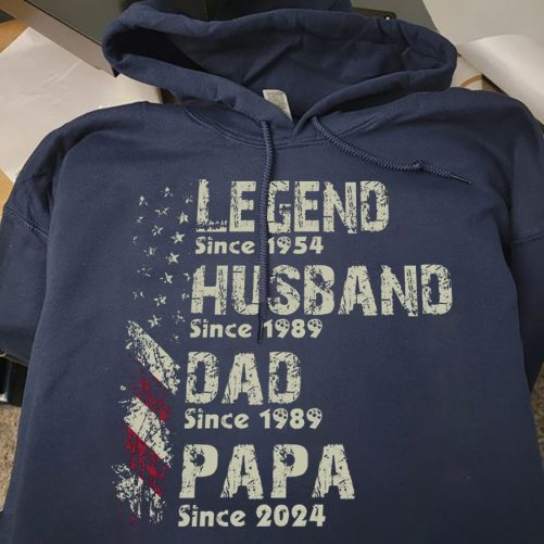 Personalized Dad Hoodie Legend Husband Dad Papa Since Father's Day   Gift For Father  2