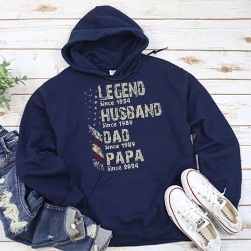 Personalized Dad Hoodie Legend Husband Dad Papa Since Father's Day   Gift For Father  5