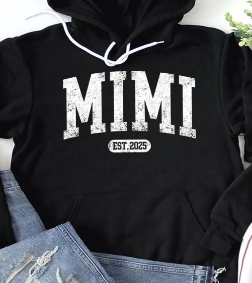 Personalized Grandma Hoodie Grandma Est Classic Design Custom Title And Year   Gift For Grandma  4