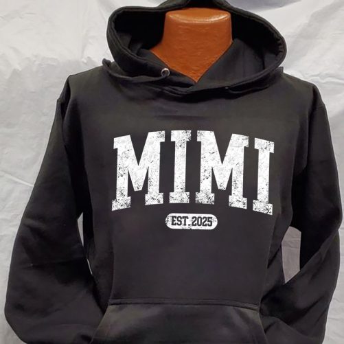 Personalized Grandma Hoodie Grandma Est Classic Design Custom Title And Year   Gift For Grandma