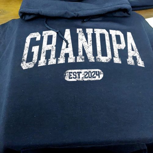 Personalized Grandpa Hoodie Grandpa Est Classic Design Custom Tittle And Year   Gift For Grandpa  1