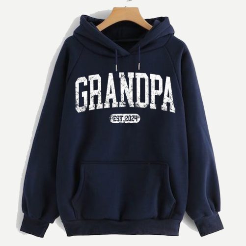 Personalized Grandpa Hoodie Grandpa Est Classic Design Custom Tittle And Year   Gift For Grandpa  4