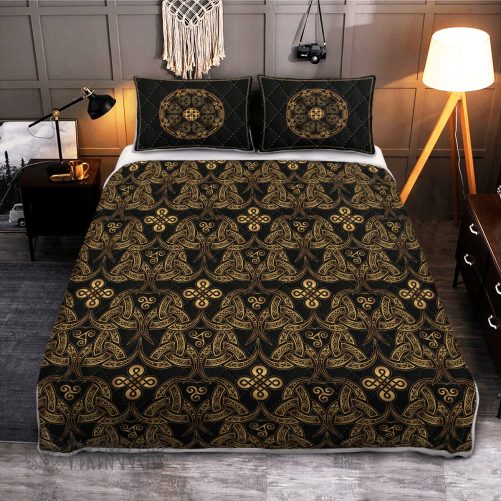 Triple Horn of Odin Viking Quilt Bedding Set