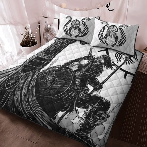 Viking Quilt Bedding Set Viking Warrior