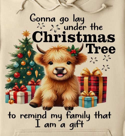 Christmas Hoodie Gonna Go Lay Under The Christmas Tree Funny Gift For Christmas 1