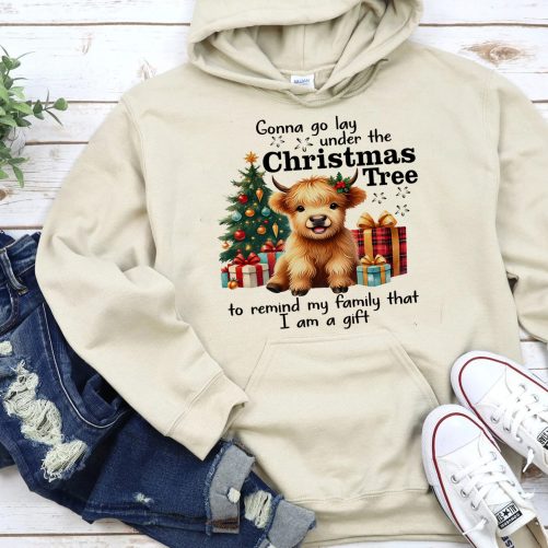 Christmas Hoodie Gonna Go Lay Under The Christmas Tree   Funny Gift For Christmas  4