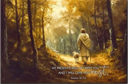 Exodus My Presence Will Go With You Wall Art Canvas
