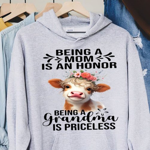 Grandma Hoodie Being A Mom Is An Honor Being A Grandma   Gift For Grandma  3