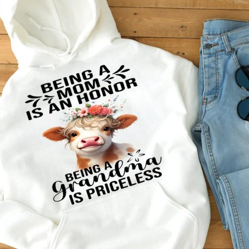 Grandma Hoodie Being A Mom Is An Honor Being A Grandma   Gift For Grandma  4