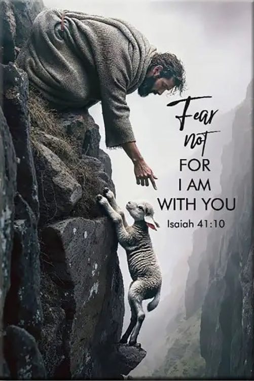 Isaiah 41 10 Fear Not, For I Am With You Canvas Wall Art