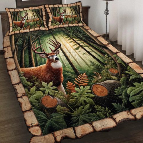 Love Hunting Personalized Hunting Quilt Set