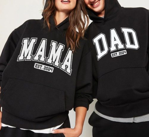 Personalized Couple Hoodie Dad And Mama Est Custom Year Gift For Couple 4