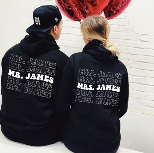 Personalized Couple Hoodie Mr And Mrs Custom Name Gift For Couple 1