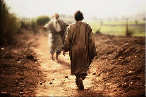 The Father Runs Towards His Son, The Prodigal Son, Wall Art Canvas