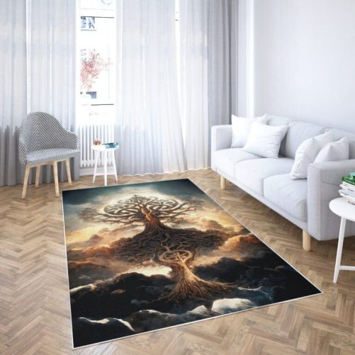 Tree Of Life Viking Yggdrasil Area Rug Viking Area Rug