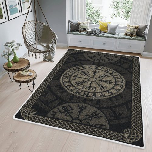 Vegvisir Area Rug Viking Area Rug