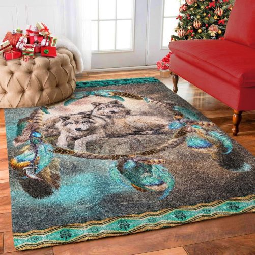 Wolf Dreamcatcher Rug