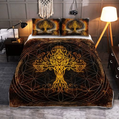 Yggdrasil The Tree of Life in Norse Mythology Viking Quilt Bedding Set