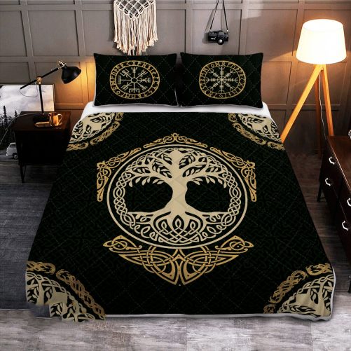 Yggdrasil The Tree of Life in Norse Mythology Yggdrasil Viking Quilt Bedding Set